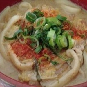 残った豆乳鍋をリメイク☆豚骨ラーメン